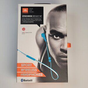 JBL SYNCHROS REFLECT BT In-Ear Wireless Sport Wireless Headphones Bluetooth Blue